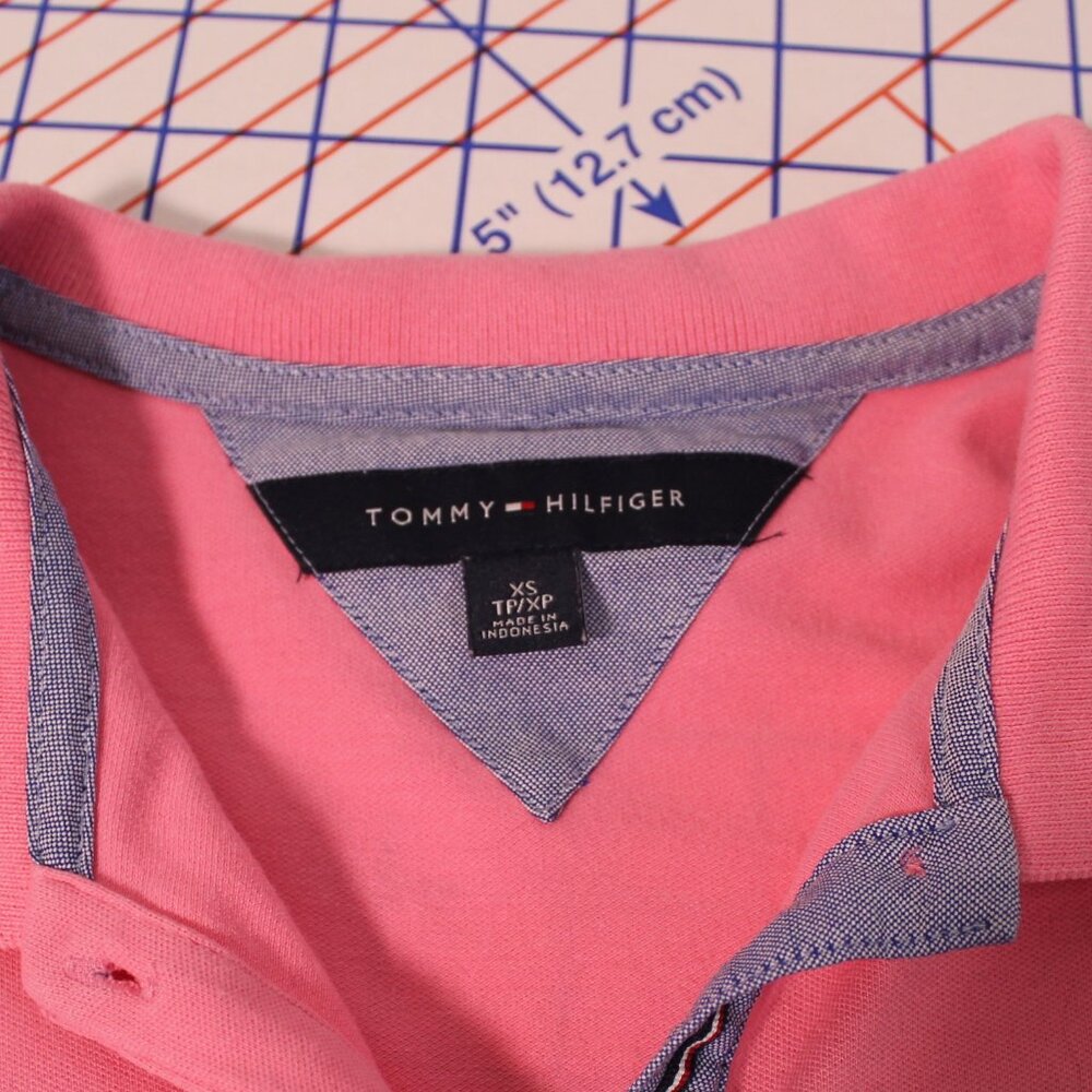 Tommy Hilfiger Pink Polo Shirt, XS - Picture 6 of 8